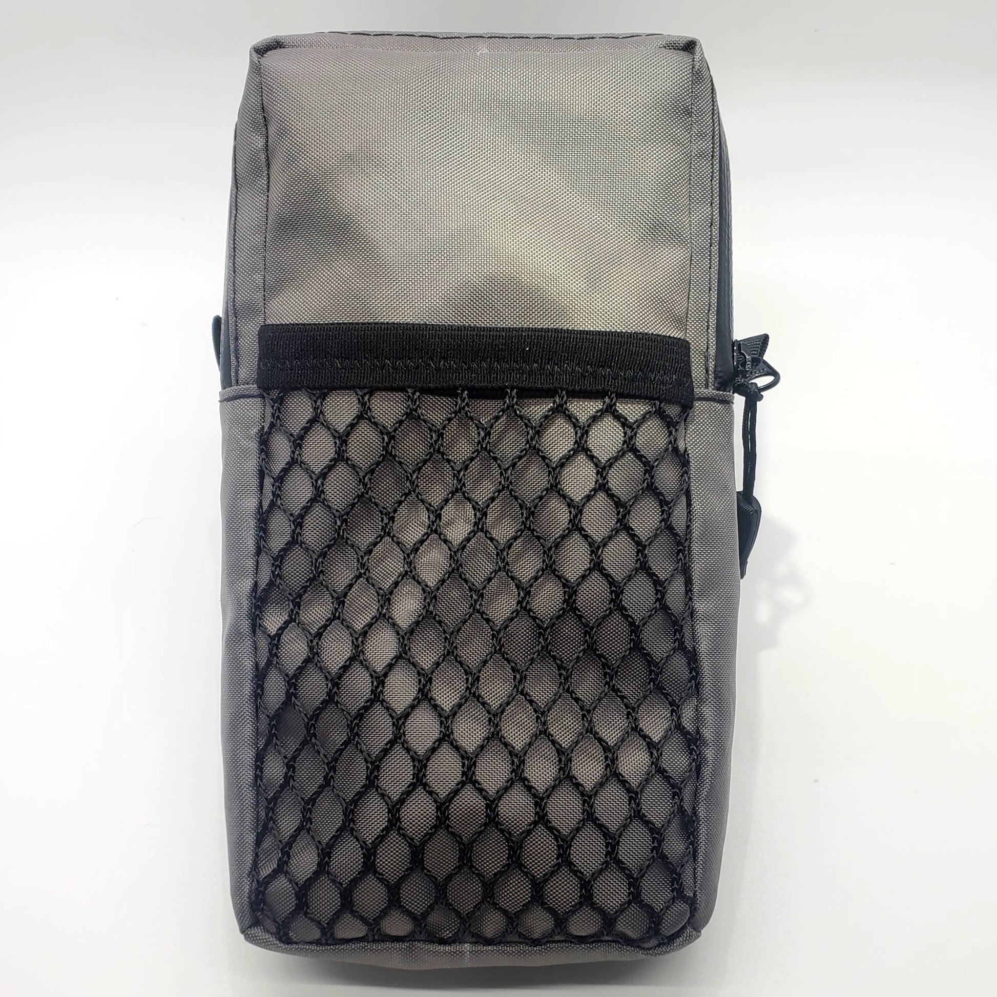 Grey hiking shoulder pouch back view