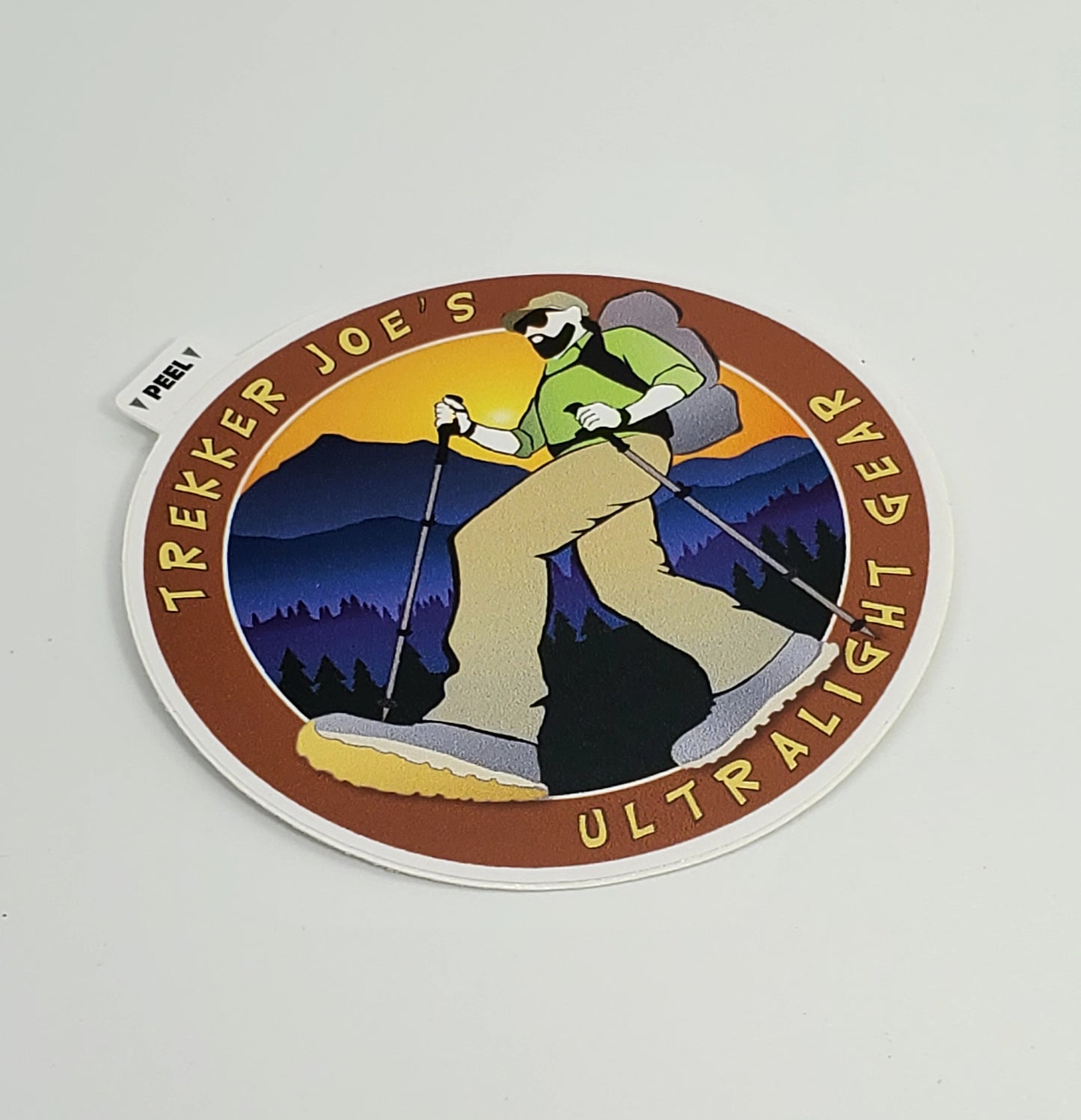 Trekker Joe's brand adventure sticker - high-quality vinyl decal
